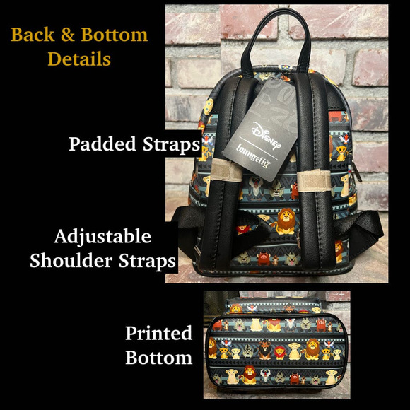 Loungefly Disney Lion King Tribal Chibi Mini Backpack - Picture 3 of 4